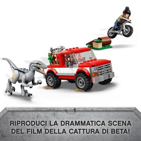 LEGO Jurassic World 76946 La Cattura dei Velociraptor Blue e Beta, Giochi per Bambini di 6+ Anni con Dinosauri Giocattolo - 3