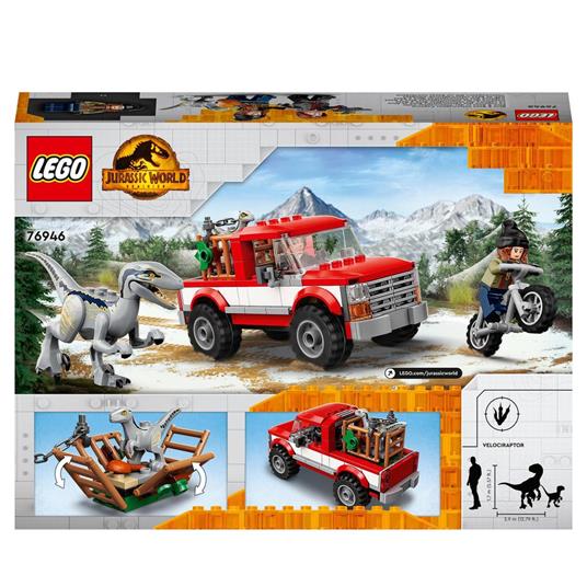 LEGO Jurassic World 76946 La Cattura dei Velociraptor Blue e Beta, Giochi per Bambini di 6+ Anni con Dinosauri Giocattolo - 8