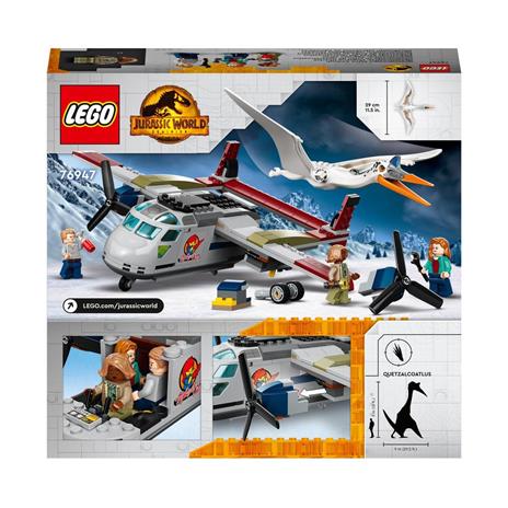 LEGO Jurassic World 76947 Quetzalcoatlus: Agguato Aereo, Giochi per Bambini di 7+ Anni con Dinosauri Giocattolo e Minifigure - 9