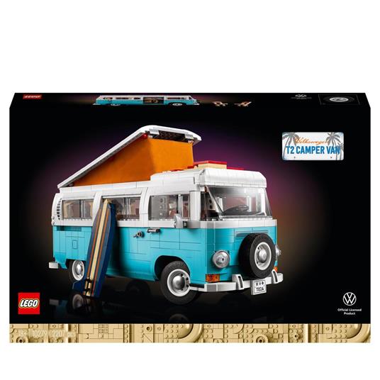 LEGO Icons 10279 Camper Van Volkswagen T2, Classico Modello Auto da  Costruire con Dettagli Iconici, Hobby Creativi per Adulti