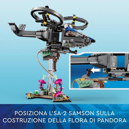 LEGO Avatar 75573 Montagne fluttuanti: Sito 26 e Samson RDA, Giochi per Bambini con 5 Minifigure ed Elicottero Giocattolo - 4