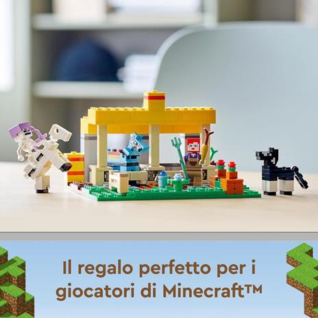 LEGO Minecraft 21171 La Scuderia, Fattoria Giocattolo con la Minifigure dello Scheletro a Cavallo, Giochi per Bambini - 6