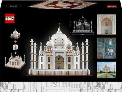 LEGO Architecture 21056 Taj Mahal, Costruzioni per Adulti, Grande Modello da Collezione e da Esposizione, Idea Regalo - 11