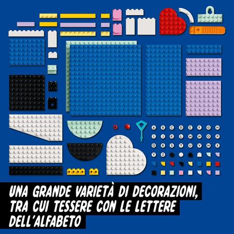 LEGO DOTS 41938 Designer Box Creativa, Kit Fai da Te per Bambini, Decorazioni Cameretta con Portamatite, Cornice Foto - 6