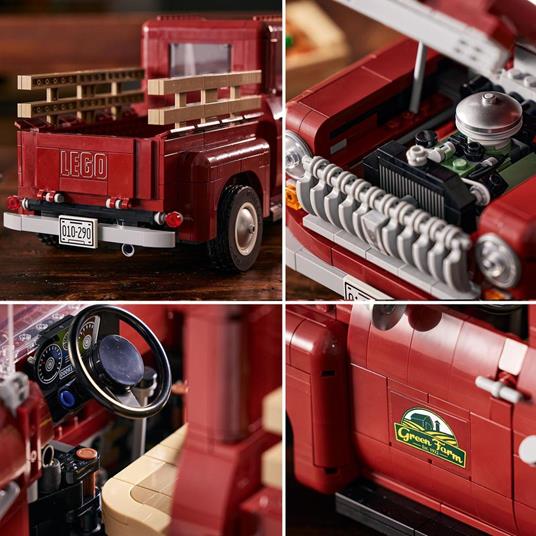 LEGO Icons 10290 Pickup Camioncino in Mattoncini da Costruire per Adulti Modello da Collezione Idee Regalo Hobby Creativi - 9