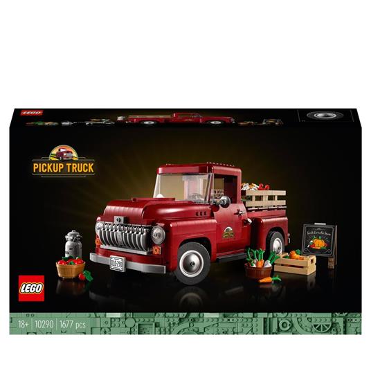 LEGO Icons 10290 Pickup Camioncino in Mattoncini da Costruire per Adulti Modello da Collezione Idee Regalo Hobby Creativi - 2