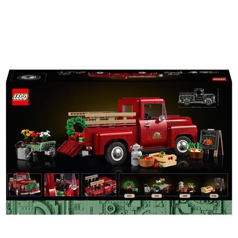 LEGO Icons 10290 Pickup Camioncino in Mattoncini da Costruire per Adulti Modello da Collezione Idee Regalo Hobby Creativi - 17