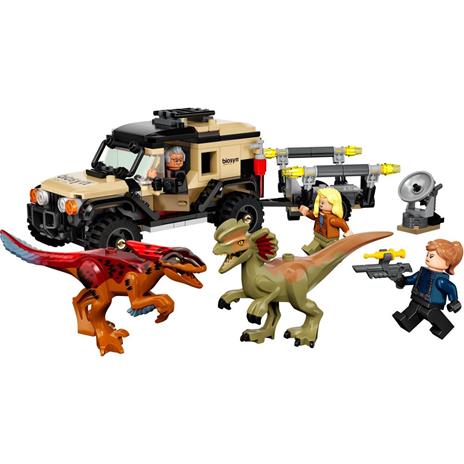 LEGO Jurassic World 76951 Trasporto del Piroraptor e del Dilofosauro, Giochi per Bambini di 7+ Anni, con Dinosauro Giocattolo - 8
