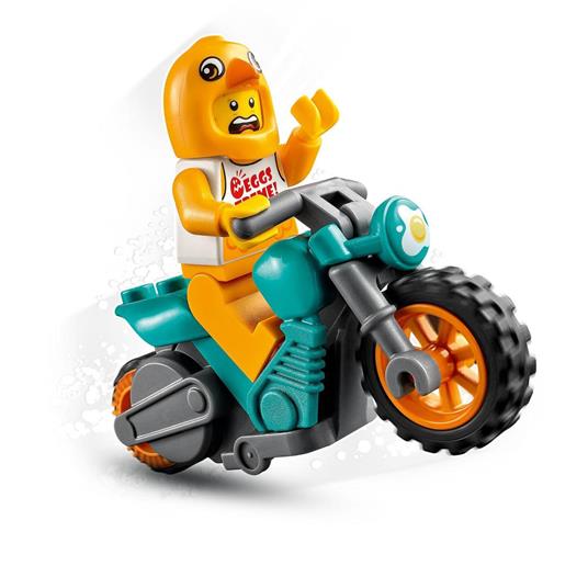 LEGO City Stuntz Stunt Bike della Gallina, Moto Giocattolo con Funzione Carica e Vai, 60310 - 5