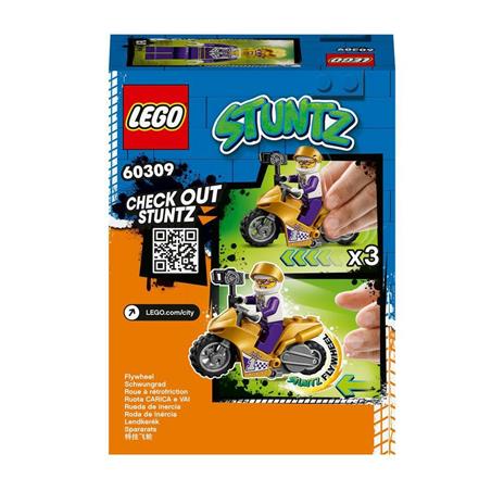 LEGO City Stuntz Stunt Bike dei Selfie, Moto Giocattolo con Funzione "Carica e Vai", Idea Regalo per Bambini dai 5 Anni, 60309 - 8