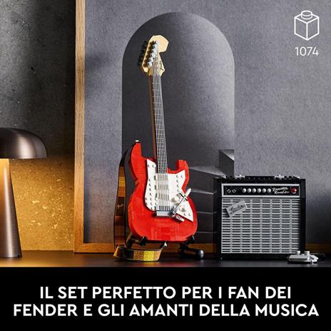 LEGO Ideas 21329 Fender Stratocaster, Kit Chitarra Fai da Te per Adulti, con Amplificatore Princeton Reverb 65 e Accessori - 4