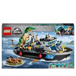 LEGO Jurassic World 76942 Fuga sulla Barca del Dinosauro Baryonyx, Regalo per Bambini e Bambine, Giochi con Minifigures