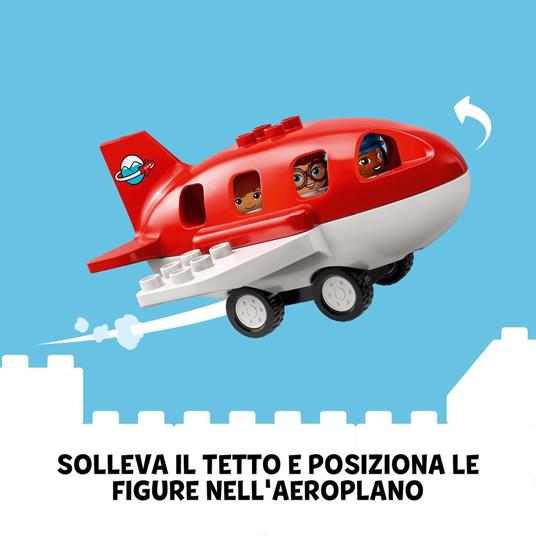 LEGO DUPLO Town 10961 Aereo e Aeroporto Giocattolo per Bambini di 2 Anni  con 3 Minifigure, Aeroplano e Torre di Controllo - LEGO - Duplo Town -  Edifici e architettura - Giocattoli | IBS