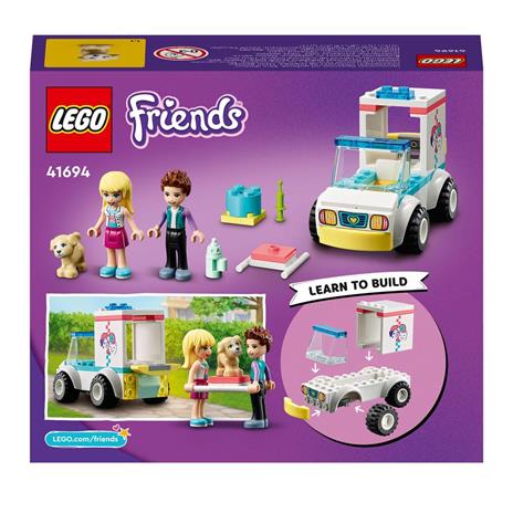 LEGO Friends 41694 Ambulanza della Clinica Veterinaria, Set Soccorso Amici Animali, Giocattolo per Bambini di 4+ Anni - 8