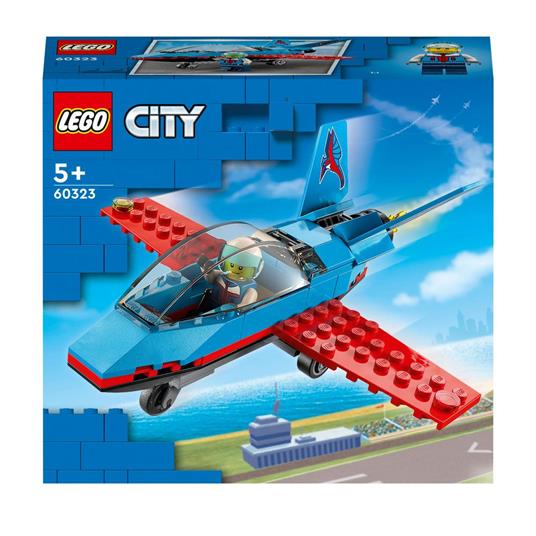 LEGO City Great Vehicles 60323 Aereo Acrobatico, Giocattolo con Minifigure  del Pilota, Idea Regalo, Giochi per Bambini - LEGO - City Great Vehicles -  Aerei - Giocattoli