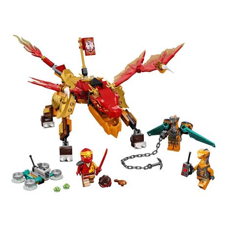 LEGO NINJAGO 71762 Dragone del Fuoco di Kai - EVOLUTION, Set per Bambini di 6+ Anni con Guerrieri Serpente - 7