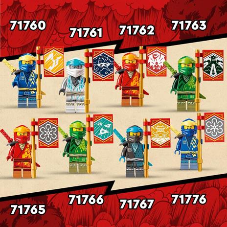 LEGO NINJAGO 71761 Mech Potenziato di Zane - EVOLUTION, Set con Banner da Collezione con Guerriero Serpente, Giochi Bambini - 7