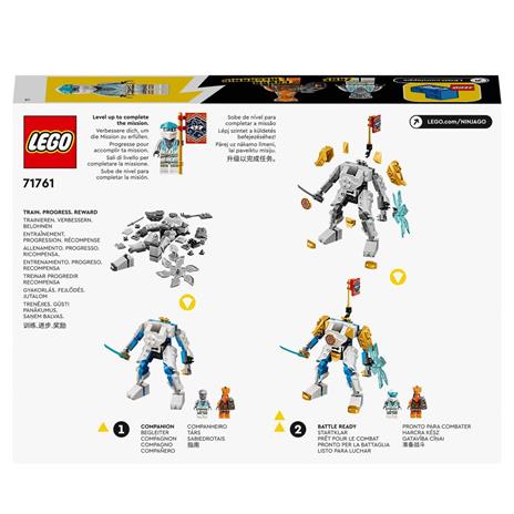 LEGO NINJAGO 71761 Mech Potenziato di Zane - EVOLUTION, Set con Banner da Collezione con Guerriero Serpente, Giochi Bambini - 9