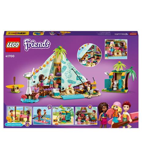 LEGO Friends 41700 Glamping sulla Spiaggia, Giocattoli per Bambini e Bambine di 6+ Anni con 3 Mini Bamboline e Accessori - 10