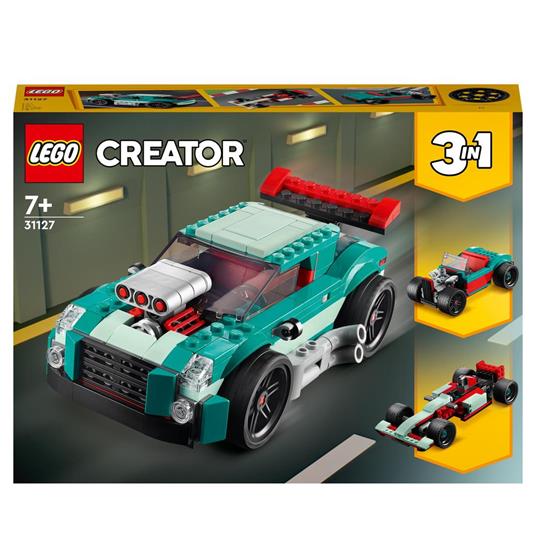 LEGO Creator 31127 3in1 Street Racer, Macchine Giocattolo, Auto da Corsa  per Bambini di 7+ Anni, Costruzione con Mattoncini - LEGO - Creator -  Automobili - Giocattoli | IBS