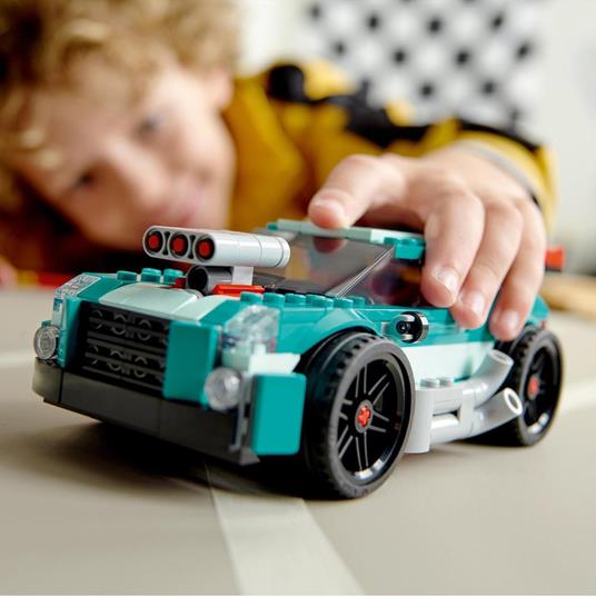 LEGO Creator 31127 3in1 Street Racer, Macchine Giocattolo, Auto da Corsa  per Bambini di 7+ Anni, Costruzione con Mattoncini - LEGO - Creator -  Automobili - Giocattoli | IBS