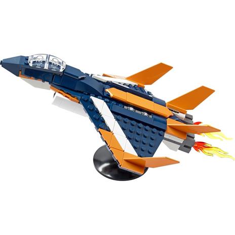 LEGO Creator 31126 3in1 Jet Supersonico, Giocattoli Creativi per Bambini di 7+ Anni con Aereo, Elicottero e Motoscafo - 7