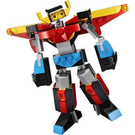 LEGO Creator 31124 3in1 Super Robot, Set di Costruzioni in Mattoncini, Aereo e Drago Giocattolo per Bambini di 6+ Anni - 7