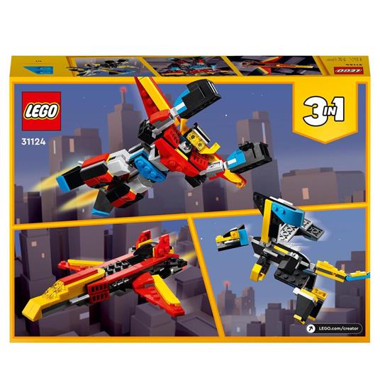 LEGO Creator 31124 3in1 Super Robot, Set di Costruzioni in Mattoncini,  Aereo e Drago Giocattolo per Bambini di 6+ Anni - LEGO - Creator - Generici  - Giocattoli | IBS