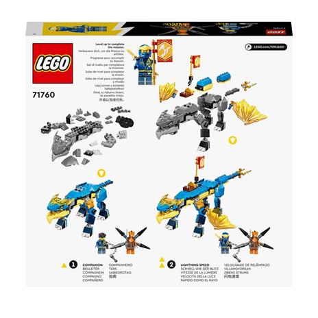LEGO NINJAGO 71760 Dragone del Tuono di Jay - EVOLUTION, Set con Banner da Collezione, Giocattoli per Bambini dai 6 Anni - 8