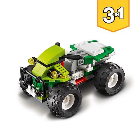 LEGO Creator 31123 3in1 Buggy Fuoristrada, Set di Macchine Giocattolo con Mezzo Escavatore e Veicolo Multiterreno - 5