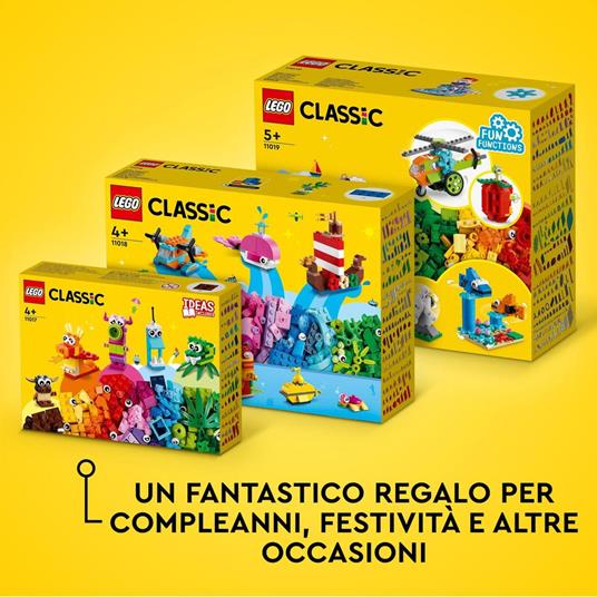 LEGO Classic 11018 Divertimento Creativo sull'Oceano Giocattoli Creativi  per Bambini di 4+ Anni Mattoncini da Costruzione - LEGO - Classic - Set  mattoncini - Giocattoli | IBS