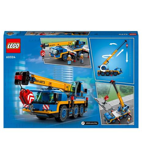 LEGO City Great Vehicles 60324 Gru Mobile, Veicoli da Cantiere, Camion  Giocattolo, Giochi per Bambini dai 7 Anni in su