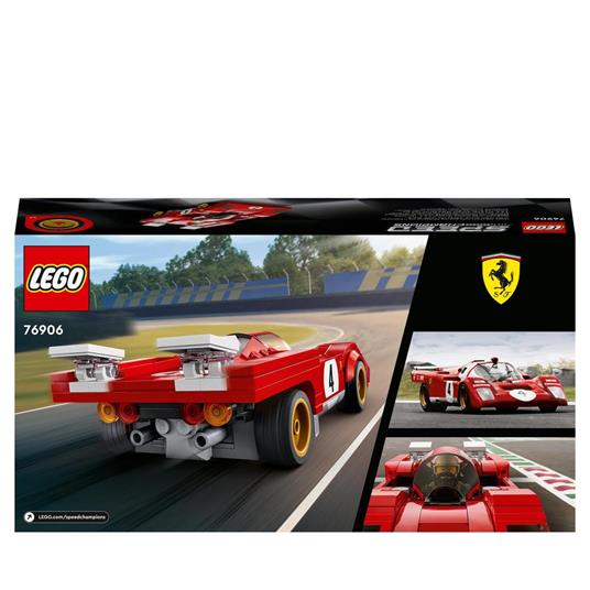 LEGO Speed Champions 76906 1970 Ferrari 512 M, Macchina Giocattolo da  Corsa, Auto Sportiva Rossa, Modellismo da Collezione - LEGO - Speed  Champions - Automobili - Giocattoli | IBS