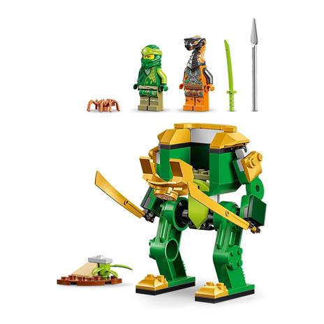 LEGO NINJAGO 71757 Mech Ninja di Lloyd, Set per Bambini dai 4 Anni in su, con Giocattolo Snodabile e Guerriero Serpente - 5