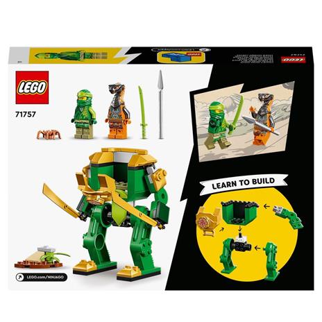 LEGO NINJAGO 71757 Mech Ninja di Lloyd, Set per Bambini dai 4 Anni in su, con Giocattolo Snodabile e Guerriero Serpente - 8