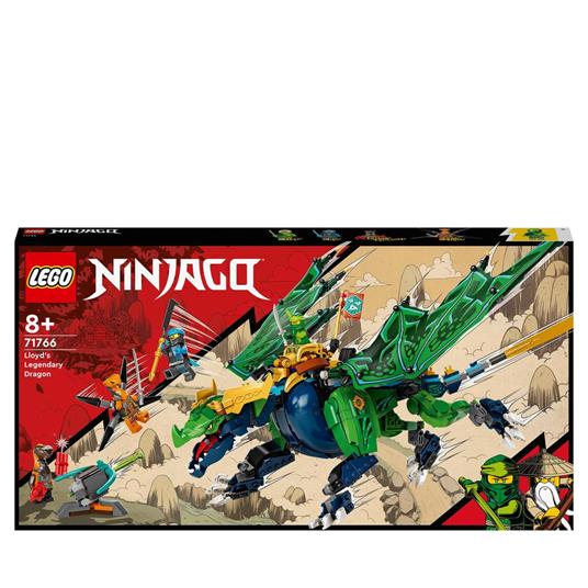 LEGO NINJAGO 71766 Dragone Leggendario di Lloyd con Drago Giocattolo  Snodabile e Minifigure, Giochi per Bambini dagli 8 Anni - LEGO - Ninjago -  Generici - Giocattoli | IBS