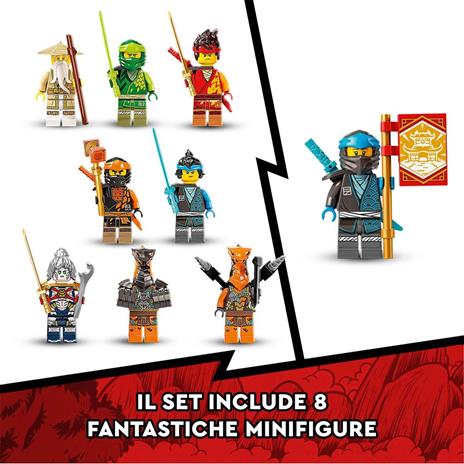 LEGO NINJAGO 71767 Tempio Dojo dei Ninja, Banner da Collezione, Minifigure di Lloyd, Kai e Guerrieri Serpente - 5