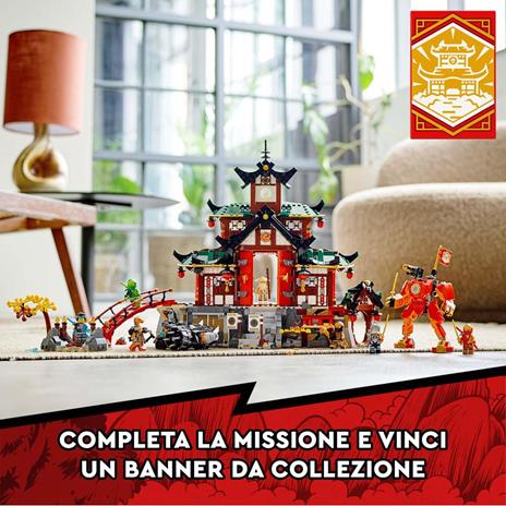 LEGO NINJAGO 71767 Tempio Dojo dei Ninja, Banner da Collezione, Minifigure di Lloyd, Kai e Guerrieri Serpente - 6