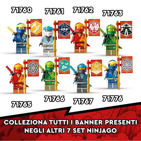 LEGO NINJAGO 71767 Tempio Dojo dei Ninja, Banner da Collezione, Minifigure di Lloyd, Kai e Guerrieri Serpente - 7