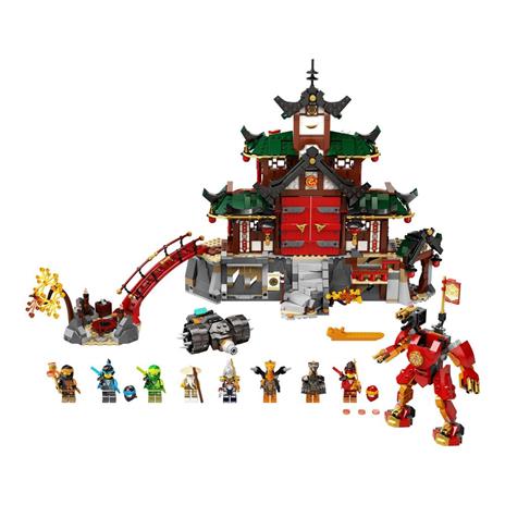 LEGO NINJAGO 71767 Tempio Dojo dei Ninja, Banner da Collezione, Minifigure di Lloyd, Kai e Guerrieri Serpente - 8