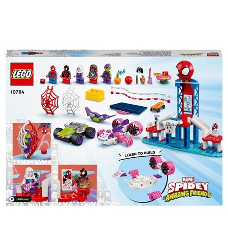 LEGO Marvel 10784 Spidey e i Suoi Fantastici Amici, I Webquarters di Spider-Man, Macchina Giocattolo, Idee Creative - 8