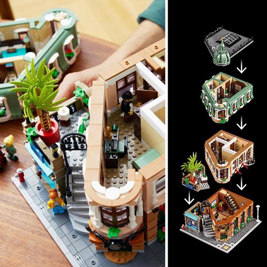 LEGO Icons 10297 Boutique Hotel, Set Modellini da Costruire per Adulti,  Edificio Modulare da Collezione con 7 Minifigure - LEGO - Icons - Edifici e  architettura - Giocattoli