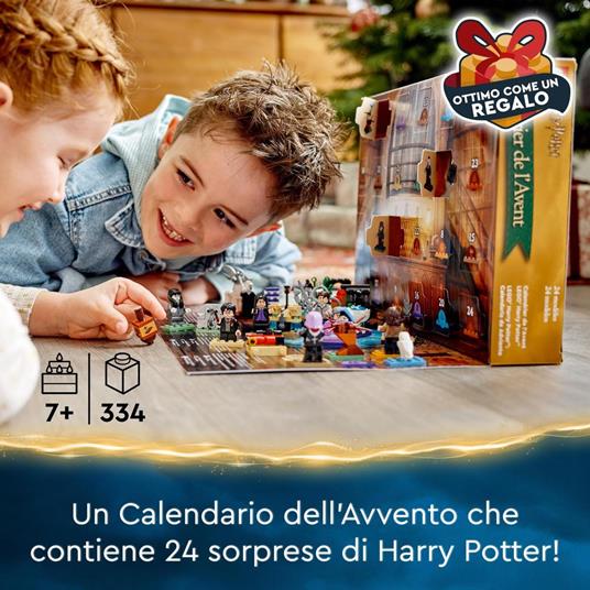 LEGO Harry Potter 76404 Calendario dell'Avvento 2022 con Gioco da Tavolo, 7 Minifigure e Accessori, Idea Regalo di Natale - 2