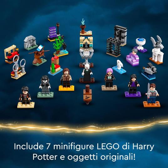 LEGO Harry Potter 76404 Calendario dell'Avvento 2022 con Gioco da Tavolo, 7 Minifigure e Accessori, Idea Regalo di Natale - 4