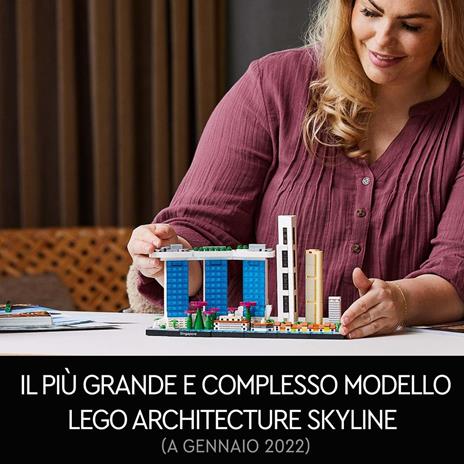 LEGO Architecture 21057 Singapore, Modellismo, Set di Costruzioni per Adulti della Collezione Skyline, Idea Regalo - 6