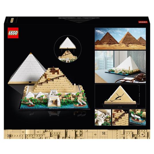 LEGO Architecture 21058 La Grande Piramide di Giza, Set da Collezione per  Adulti, Hobby Creativi, Decorazione per la Casa - LEGO - LEGO Architecture  - Edifici e architettura - Giocattoli | IBS