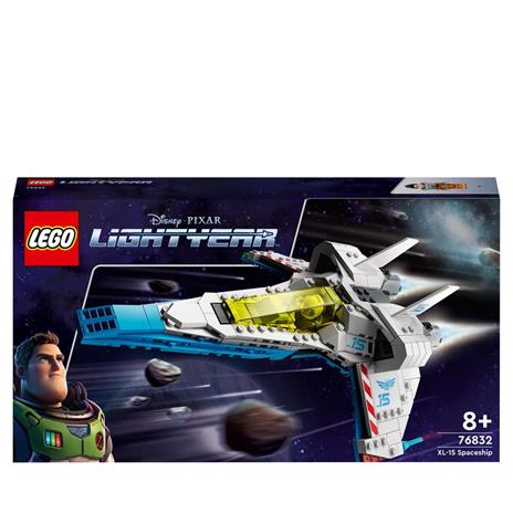 LEGO Lightyear Disney e Pixar 76832 Astronave XL-15, Giochi per Bambini, Navicella Spaziale Giocattolo, Minifigure di Buzz