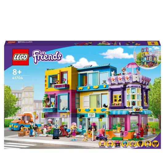LEGO Friends 41704 Edificio della Strada Principale, Café Heartlake City e  Salone, Casa delle Bambole, Giochi per Bambini - LEGO - Star Wars - Edifici  e architettura - Giocattoli | IBS