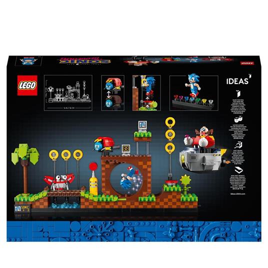 Lego Ideas Sonic The Hedgehog Green Hill Zone Modello Da Costruire Per Adulti Cultura Pop Anni 90 Dr Eggman Lego Ideas Tv Movies Giocattoli Ibs