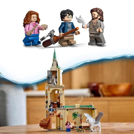 LEGO Harry Potter 76401 Cortile di Hogwarts: il Salvataggio di Sirius,  Castello Giocattolo con Ippogrifo Fierobecco